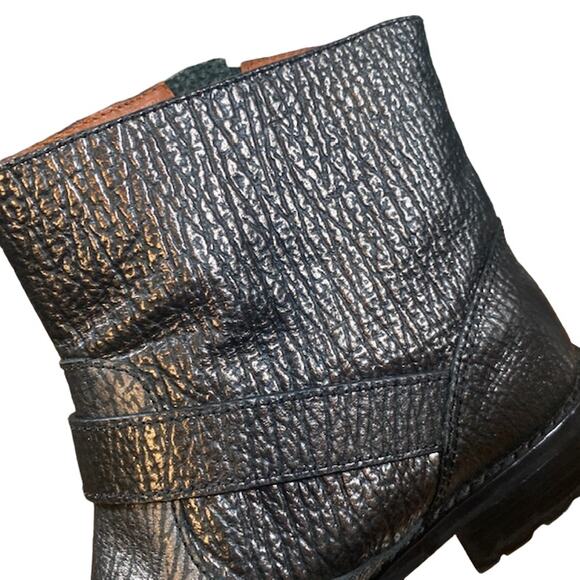 Marc by Marc Jacob Metallic Black Ankle Rain Boots Women Sz 35.5 - Picture 7 of 11